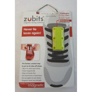 Zubits #3 Performance Strength Magnetic Shoe Closure, Yellow- NEW